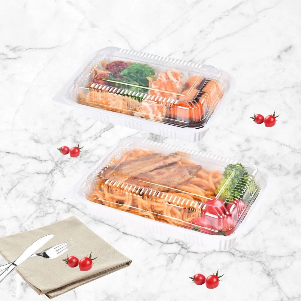 400ml Disposable Restaurant Takeout Small Bento Box Plastic Food Grade Food Packaging