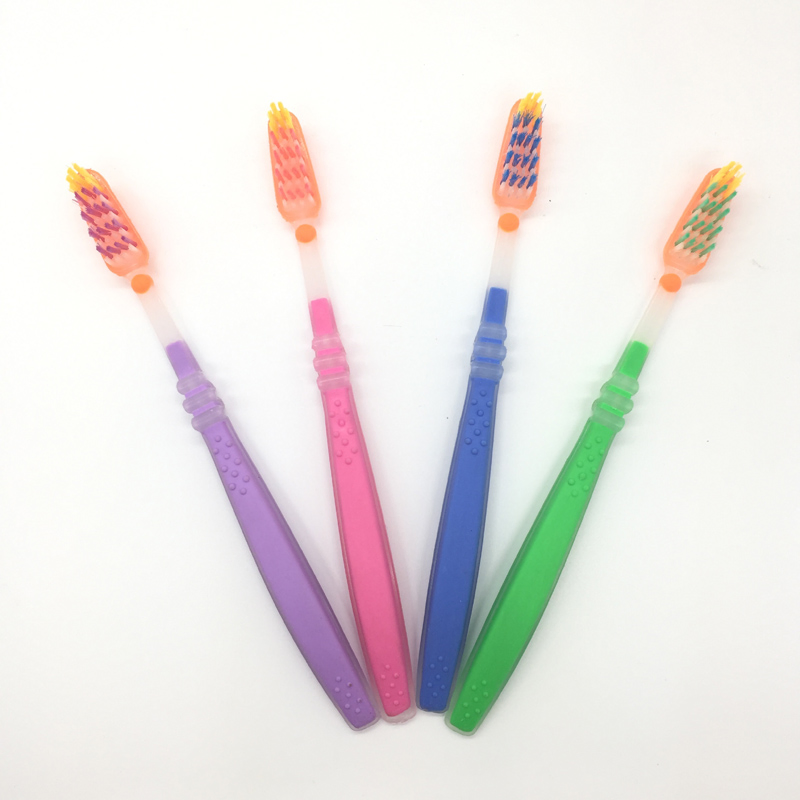 Wholesale OEM Adult Toothbrush Manual Toothbrush Square Head Disposable Hotel Toothbrush