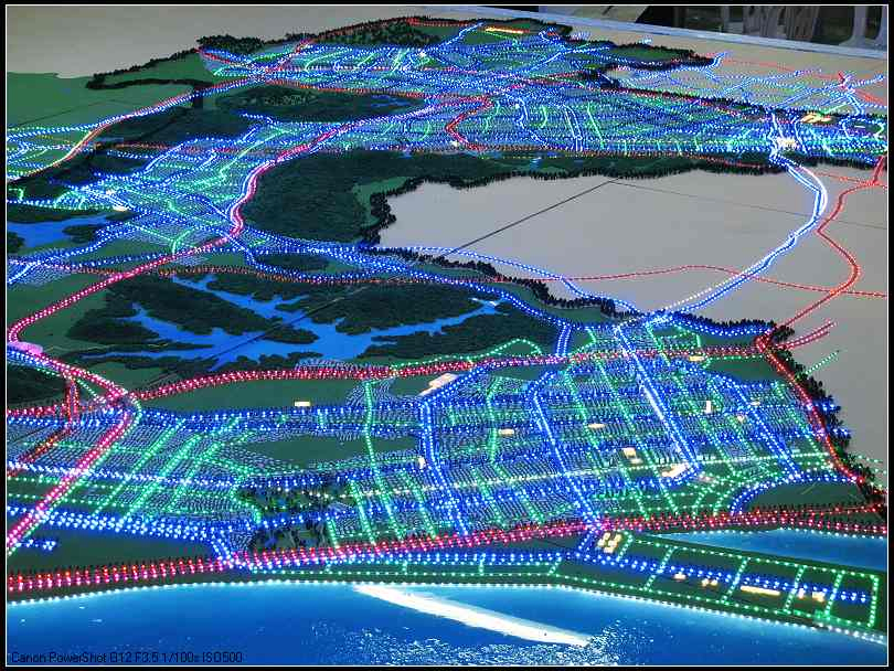 Customized Scale Sand Table Model for 3D Large-Scale Terrain and Landform Planning