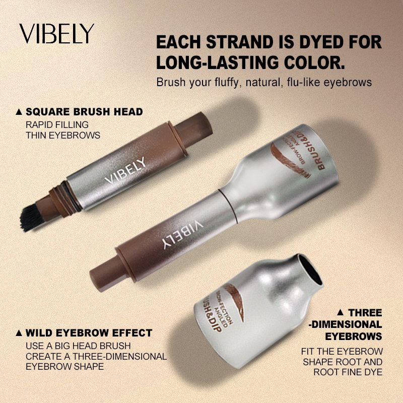 Lasting Tinted 3D Eye Brow Enhancers Eyebrow Gel with Brush High Pigment Waterproof Vegan Eyebrow Powder