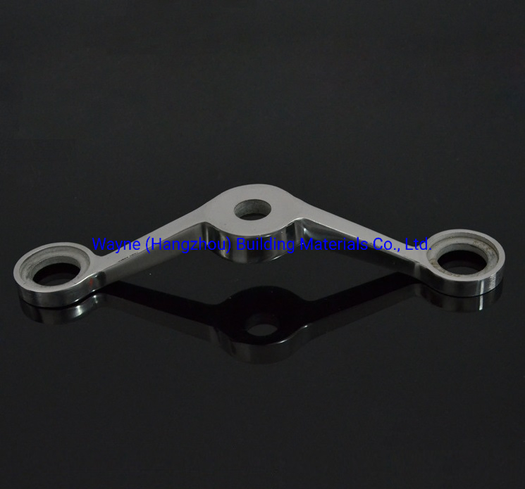 300mm Stainless Steel Glass Spider with 2 Arms 180° Glass Fitting Hardware, Point-Fixed Curtain Wall Hardware with High Quality and Best Price