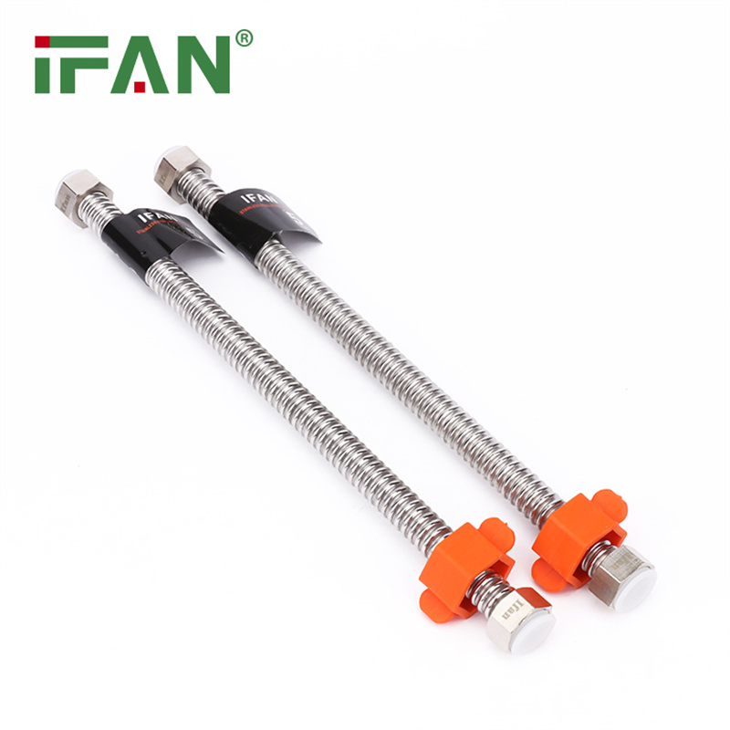 Ifan Metal Roll Pipe Plumbing Corrugated Hose Bathroom Stainless Steel Flexible Hose