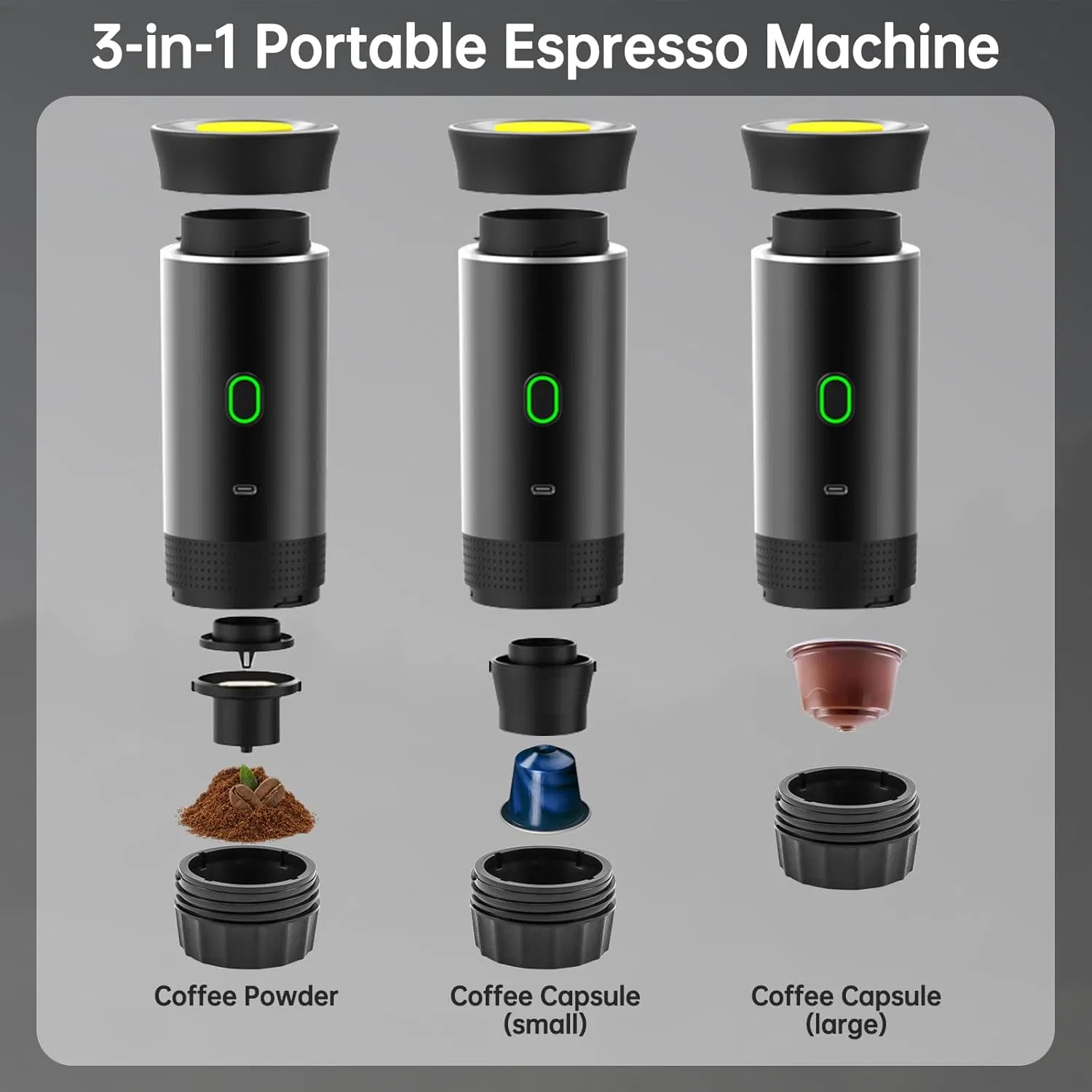 Mini Coffee Machine for Camping, Office and Hiking