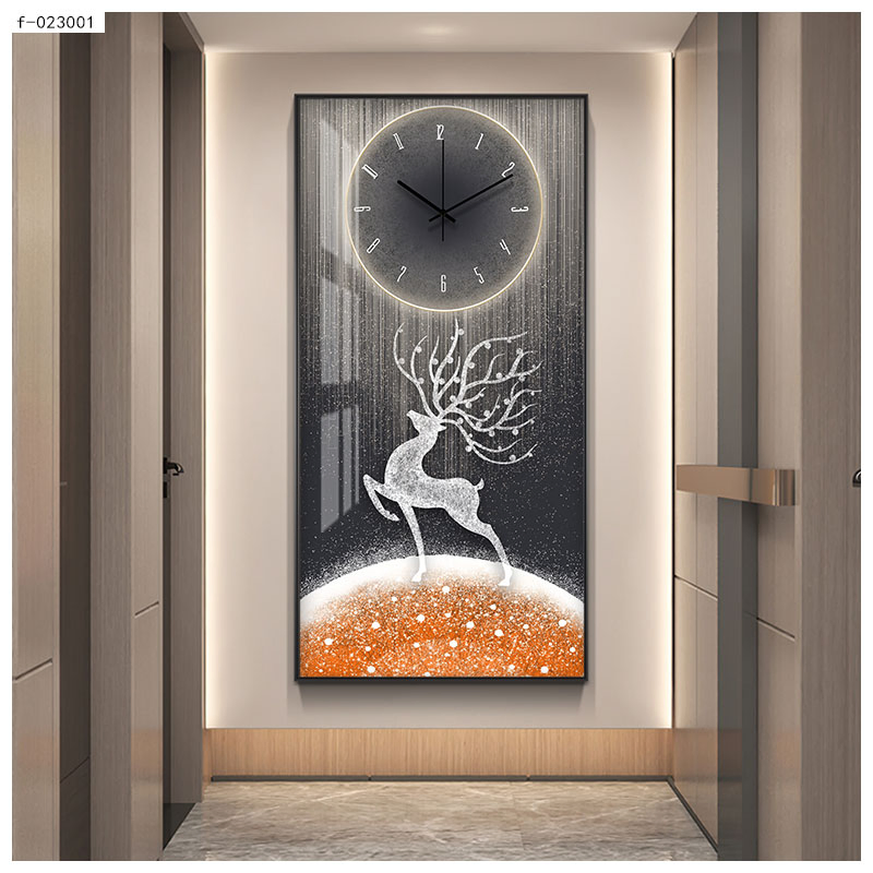 Luxury Large Crystal Wall Clock & Art Painting Clock for Home Decor