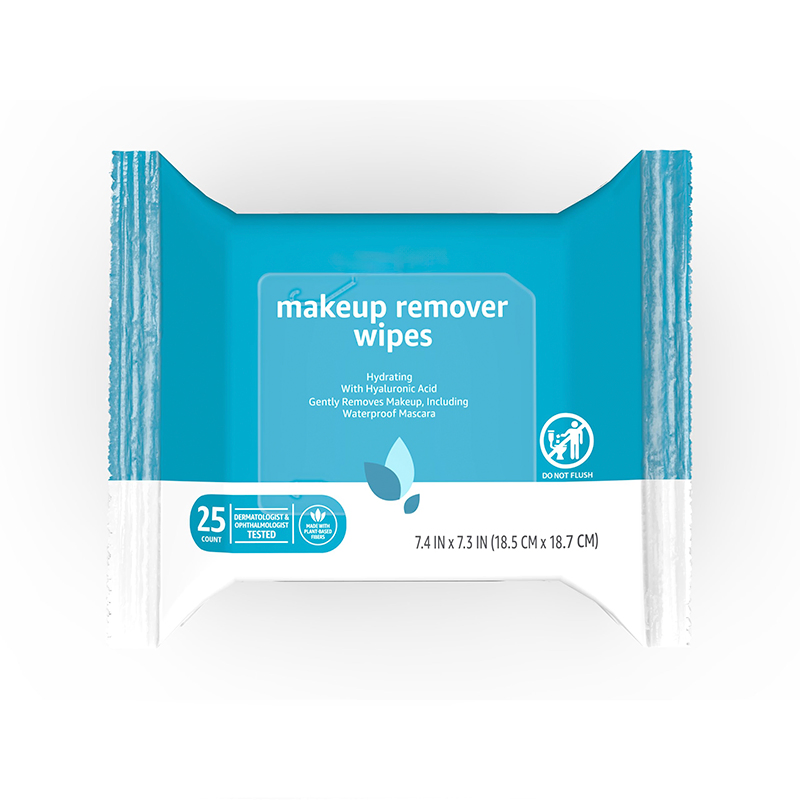 OEM Custom Logo Single Packed Disposable Facial Cleaning Towelettes Extra Organic Free Fragrance Skin Makeup Remove Wipes with Vitamin E