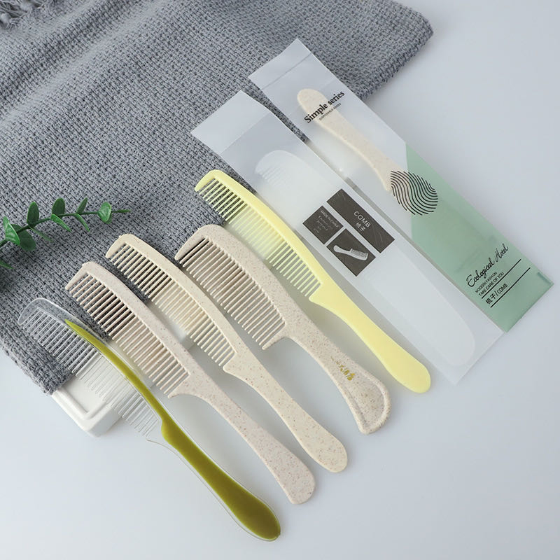 Bamboo Comb for Hotel/Polypropylene Plastic Hotel Disposable Comb with 14cm Length
