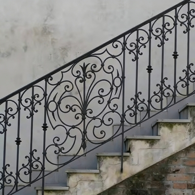 Premium Durable Rust-Proof Wrought Iron Staircase