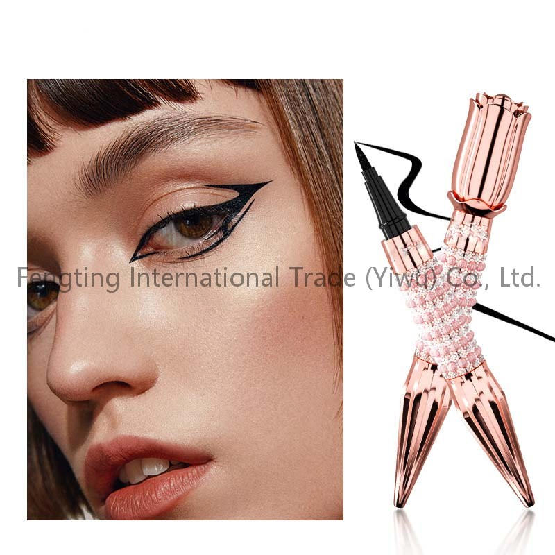 Water-Resistant Oil-Resistant Anti-Smudge Fine-Tip Black Liquid Eyeliner Pen