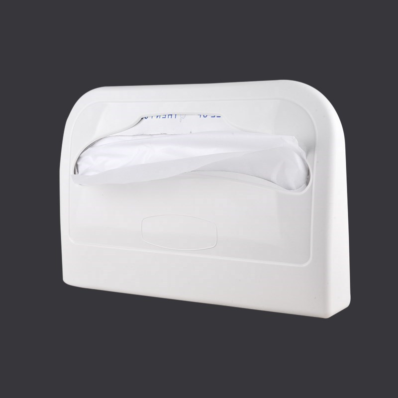 1/2 Fold Economical Commercial Toilet Seat Cover Dispenser Wall Mount, White Half-Fold Toilet Seat Cover Holder for Bathroom/Restroom
