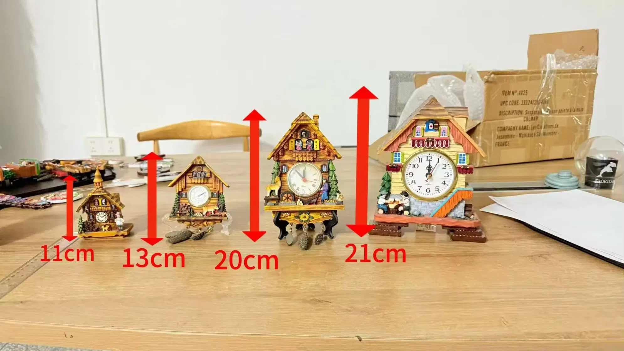 Vintage Wall Clock Trending Hot Sale High Quality Vintage Quartz Bird Sound Resin Cuckoo Clock Travel Souvenir Gift Home Decoration Wall Clock