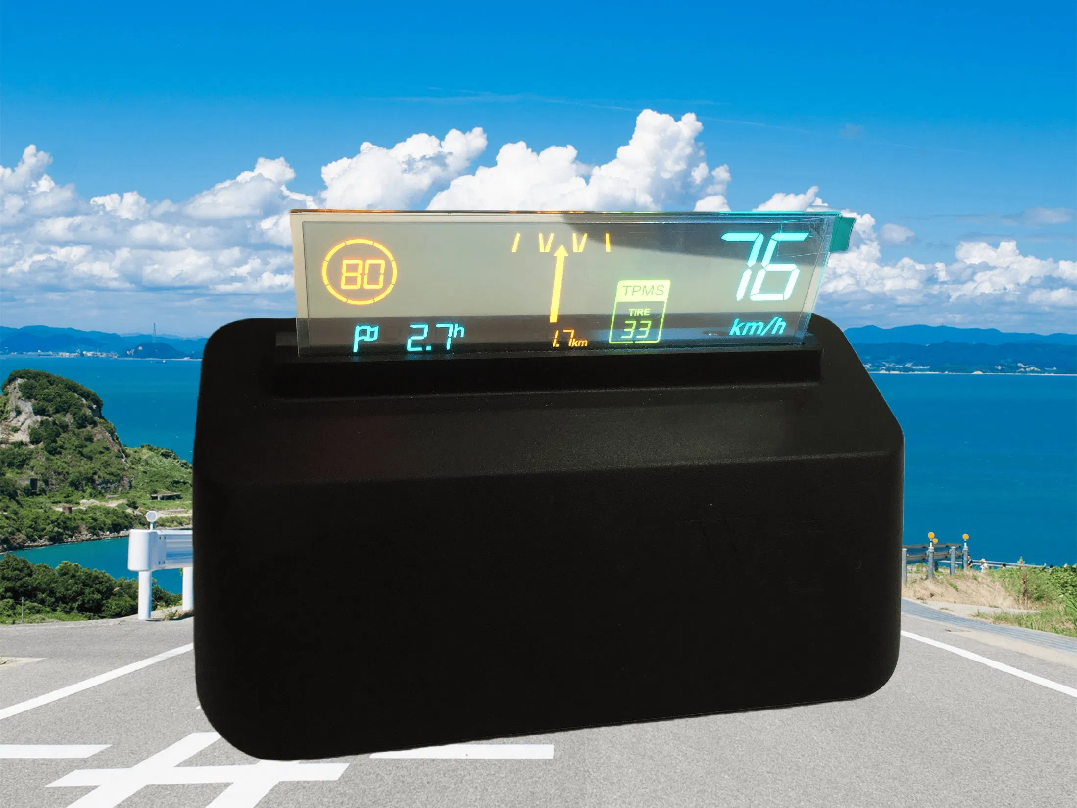 4.1 Inch Transparent Passive Matrix OLED Display Screen Red, Orange, Green, Light Blue Area Color