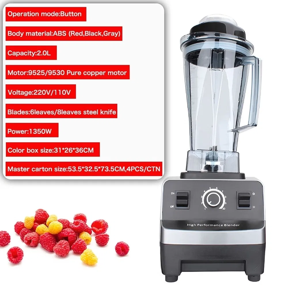 Zd-801A Plastic/Stainless Steel Housing Material Multifunctional High Speed Food Blender