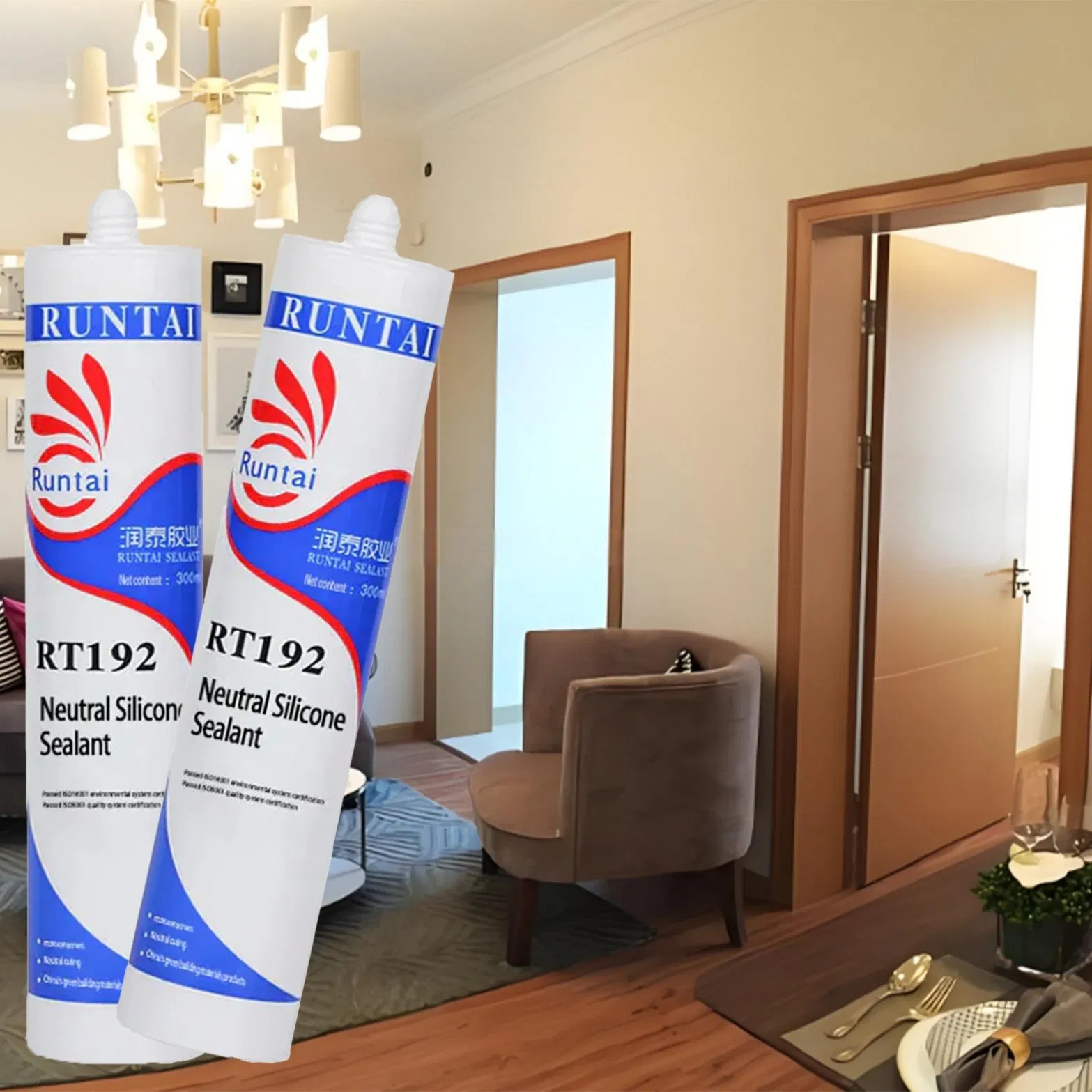 Runtai High Quality Manufacturer One Component Neutral Silicone Sealant for Interior Joints