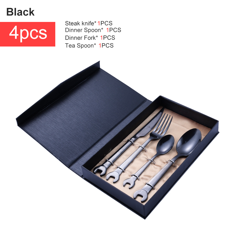 Creative Tableware 18/10 Stainless Steel Cutlery Set with Mirror Polish