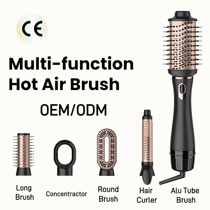 1200W Electric New Straightener Curling Iron Styler Comb Hot Air Brush