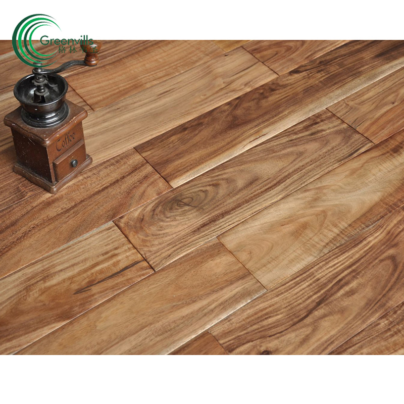 Natural Solid Acacia Hardwood Flooring/Solid Wood Flooring with CE