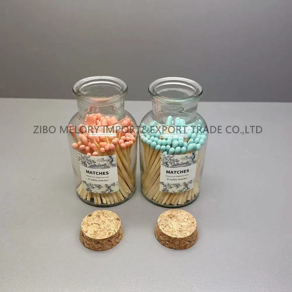 Delicate 6.5cm Safety Matches Bottle with Corks