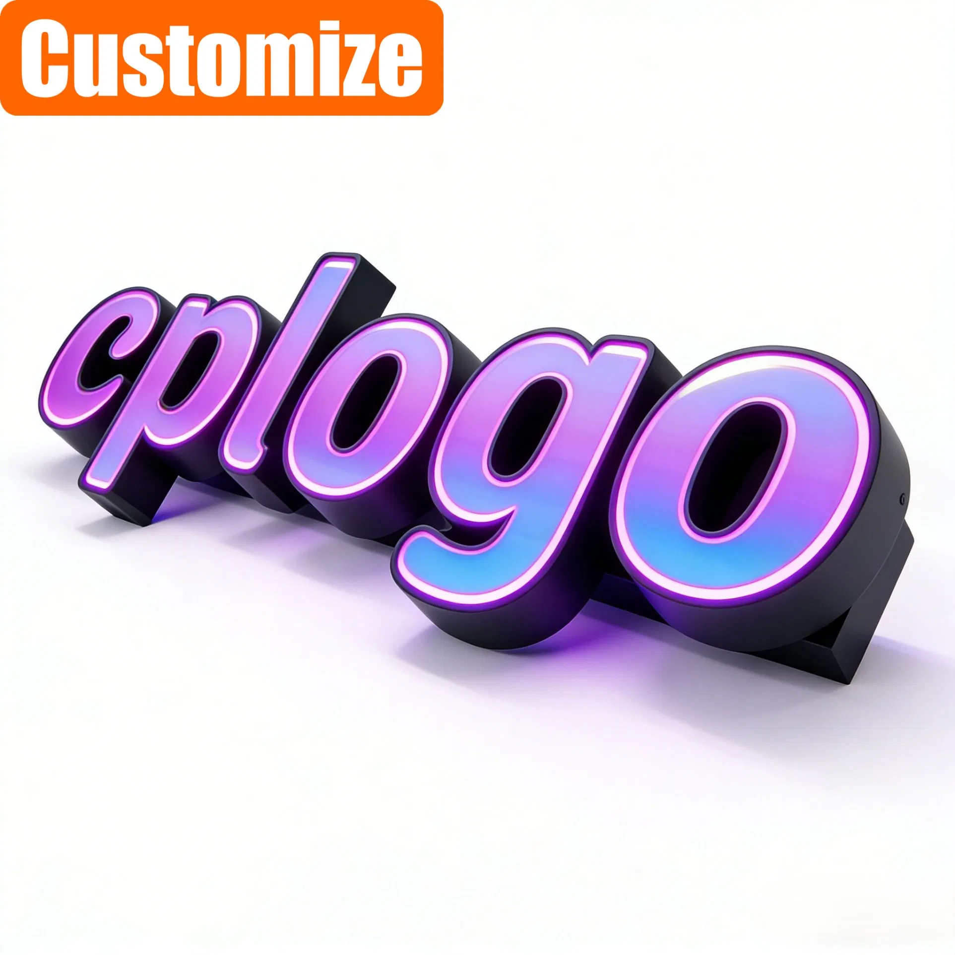 Customized 3D 2022 Logo Giant Neons Large Custom Sign Signs Electronic Sign