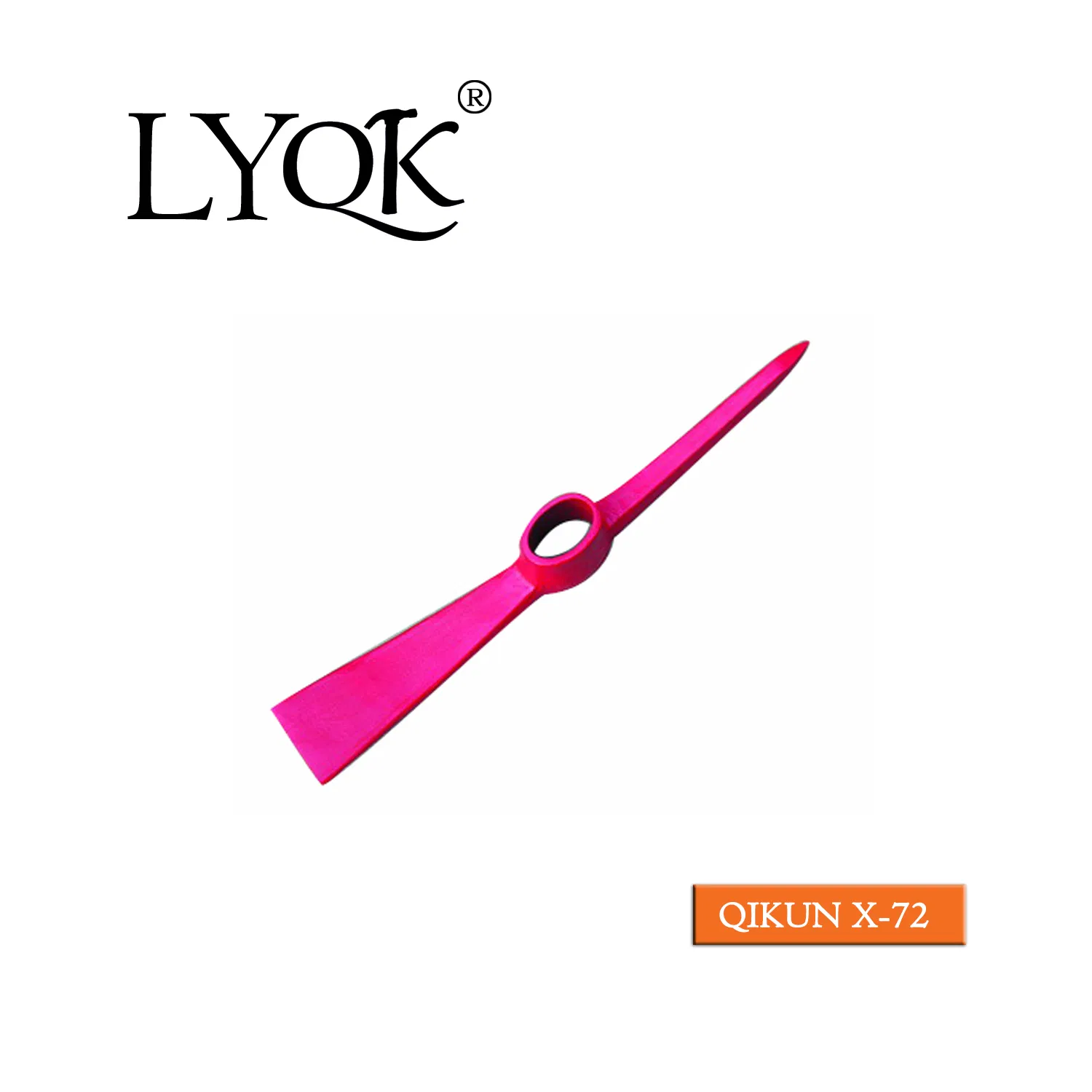 X-69 High Quality Rail Steel 65mn Agriculture Farm Garden Hardware Hand Tools Pick Head Mattock Pickaxe