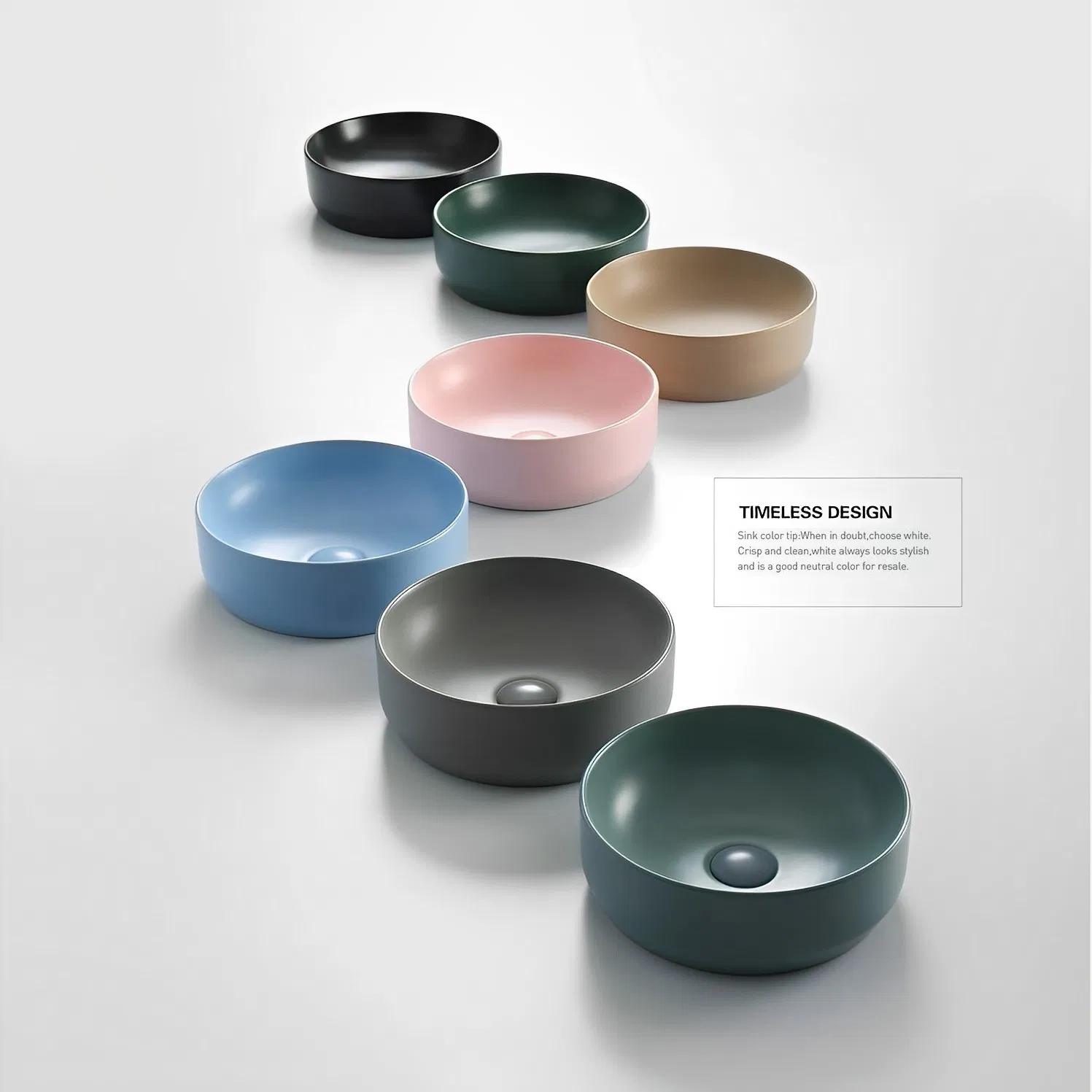 Керамическая раковина PATE для ванной, цветная