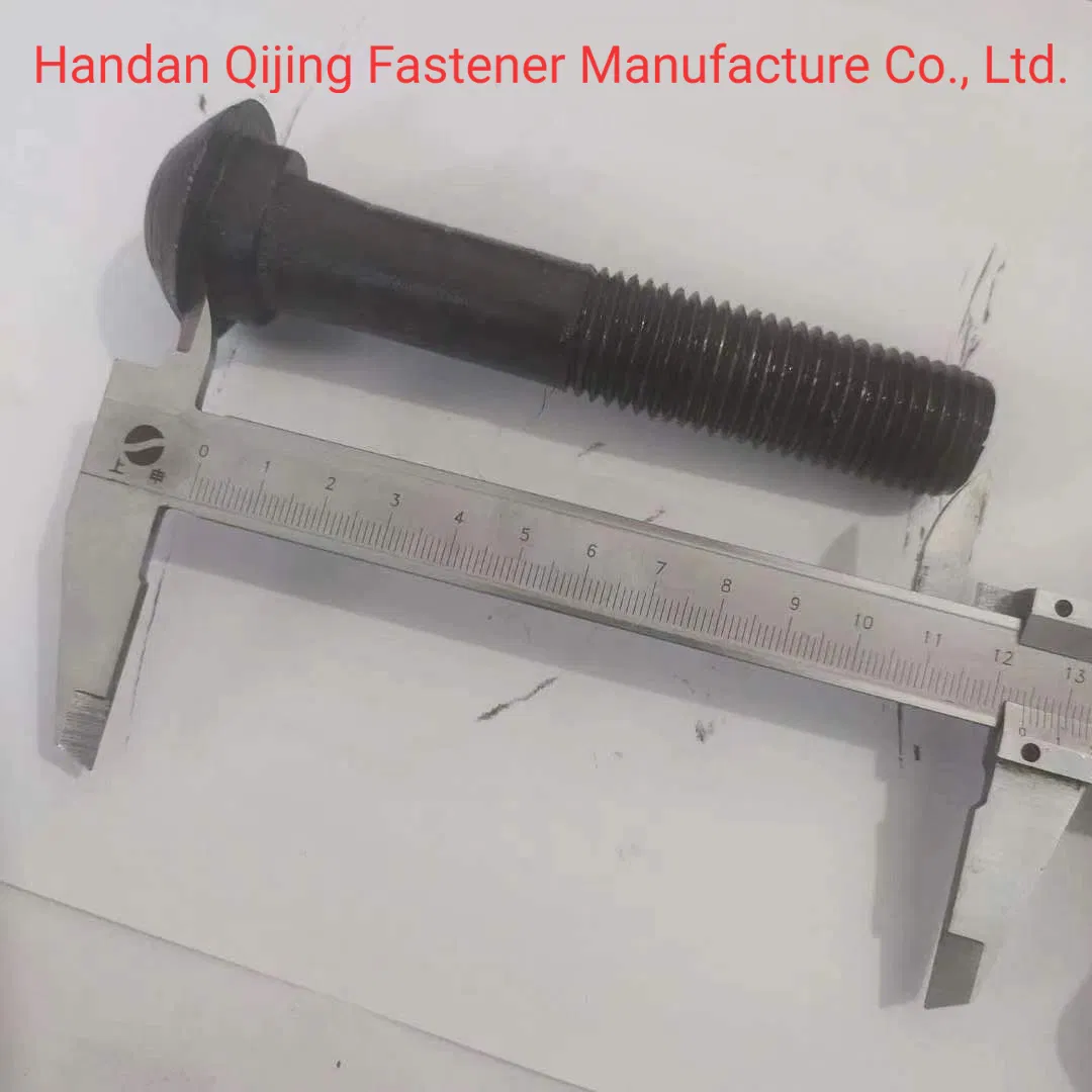 Railway Rail Fishtail Bolt for Joint Bar Grade 8.8 Galvanized Track Fish Bolt Fixed Bolts and Screws Perno Customized Factory Track Fittings Anchor Bolt