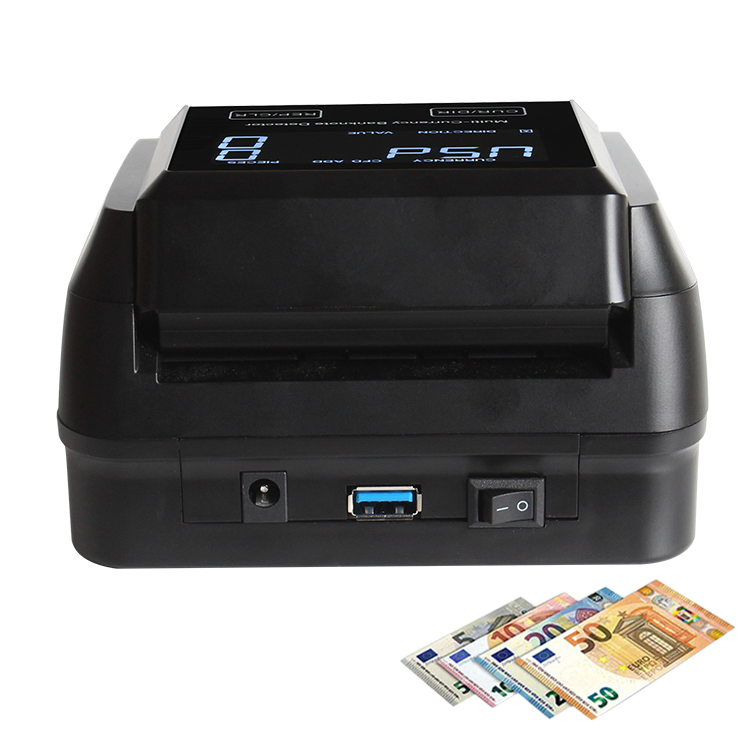 Counterfeit Detector Money Bill Counter Financial Equipment Banknote Counter Money Counting Machine Cash Counting Machine Checking Fake Money