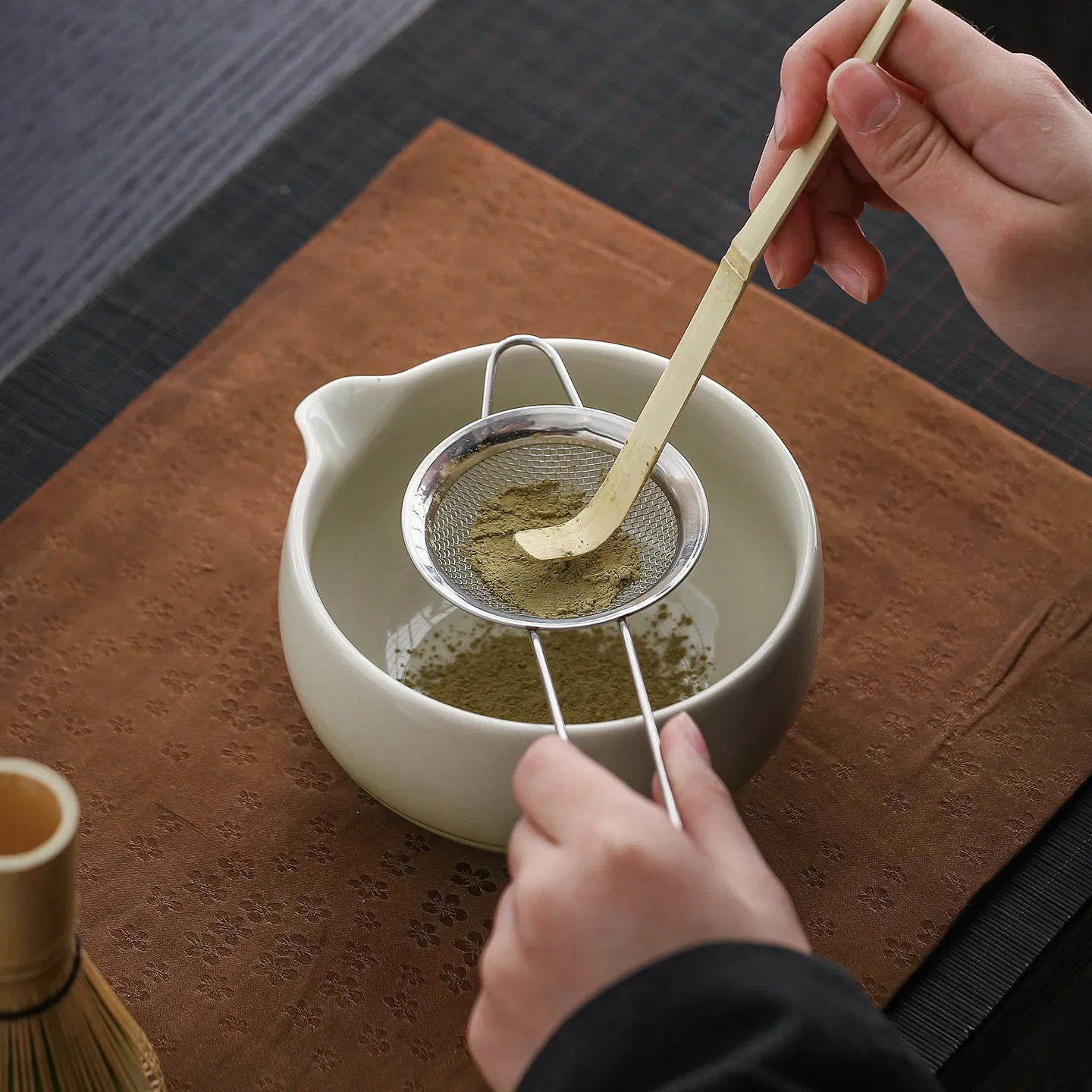 Customizable Japanese Bamboo Matcha Tea Set Matcha Coffee Tea Sets Chawan Japonese Matcha Whisk Set