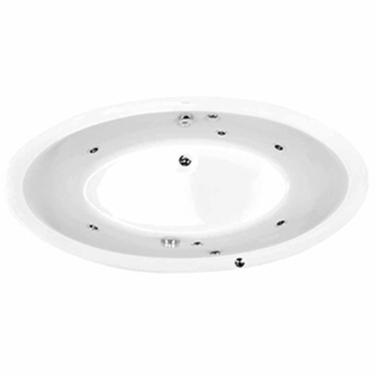 Угловая акриловая ванна с гидромассажем