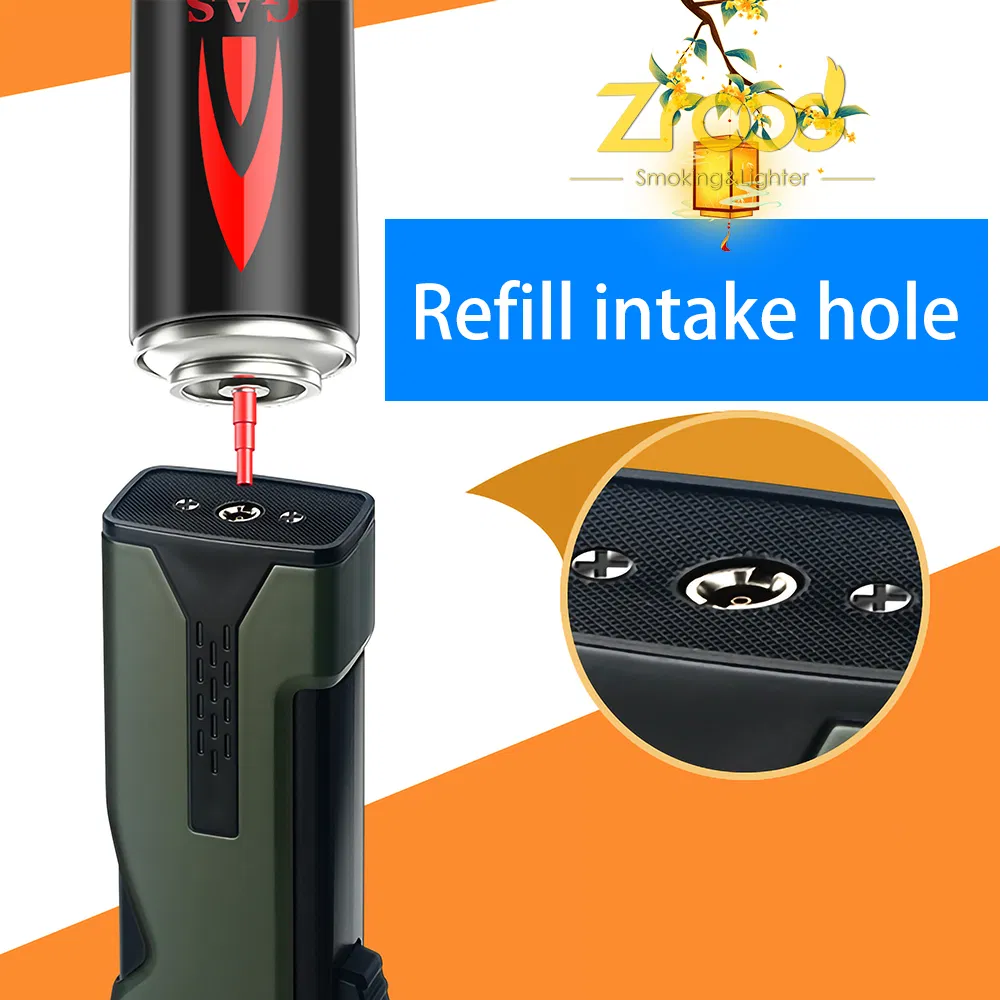 Custom Print Logo Cigarette Lighter Tobacco Gas Jet Torch Lighter