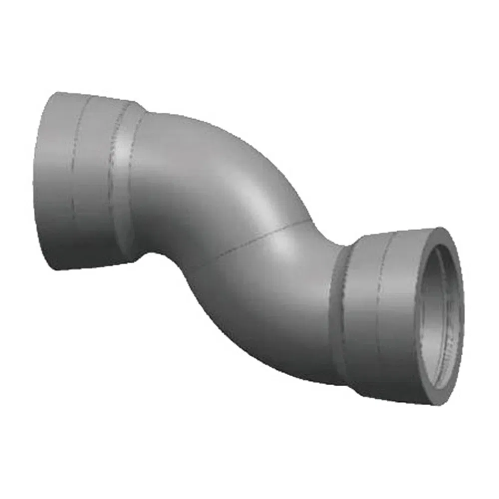 High Tensile Ductile Iron Zinc Coated Pipe Fittings Double Socket U-Shaped Pipe
