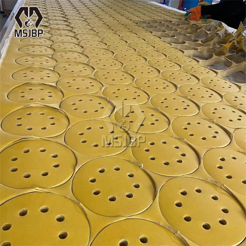 Msjbp Abrasive Factory Yellow 5-in 8-Hole Sanding Disc for Grinding Polishing