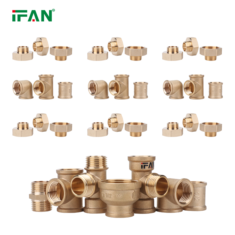Ifan BS En ISO 15875 Pipe Fitting All Size Color Customized Brass Plumbing Fittings Threaded Brass Fittings