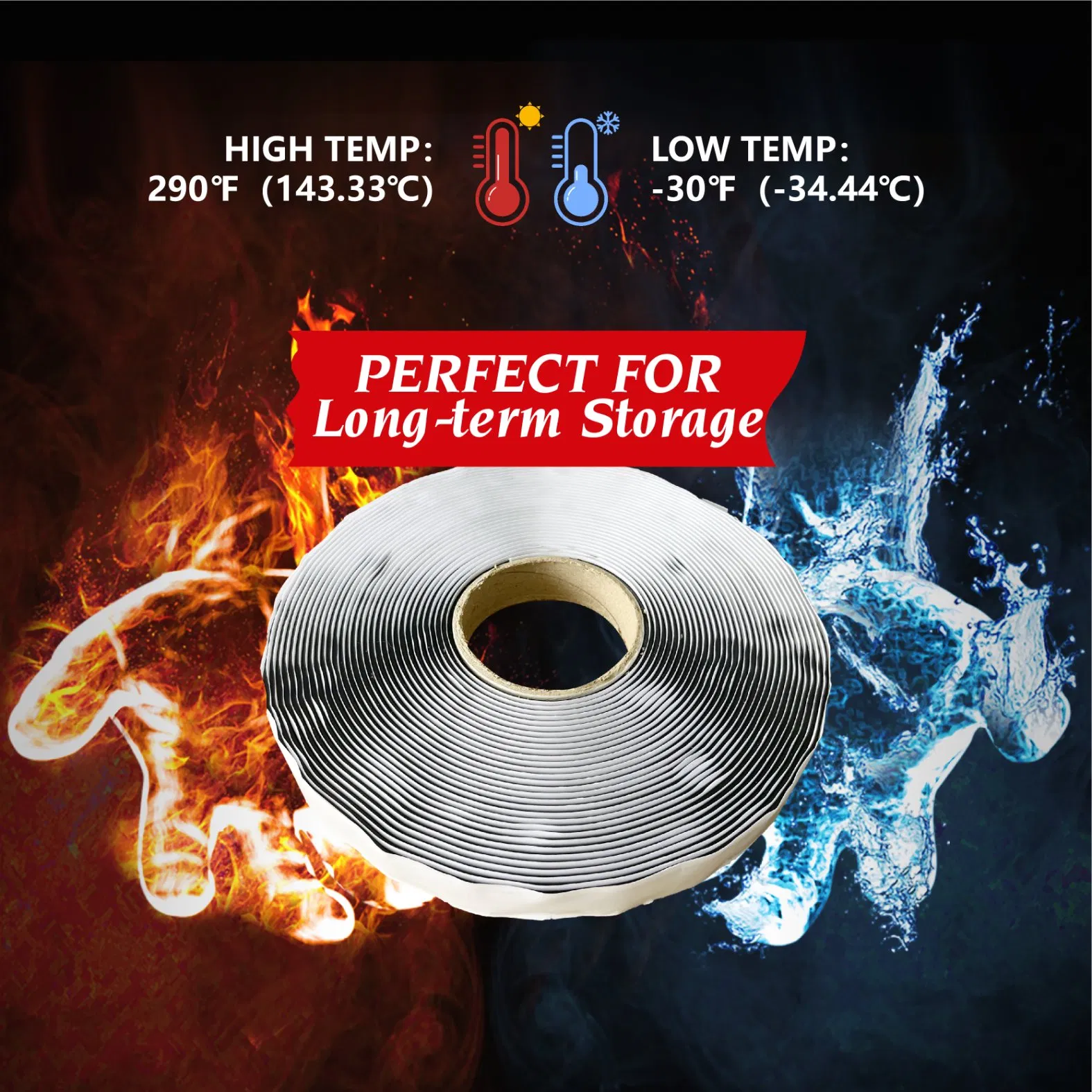 3/8" Butyl Sealant Tape Tight Seal for Leak Proof