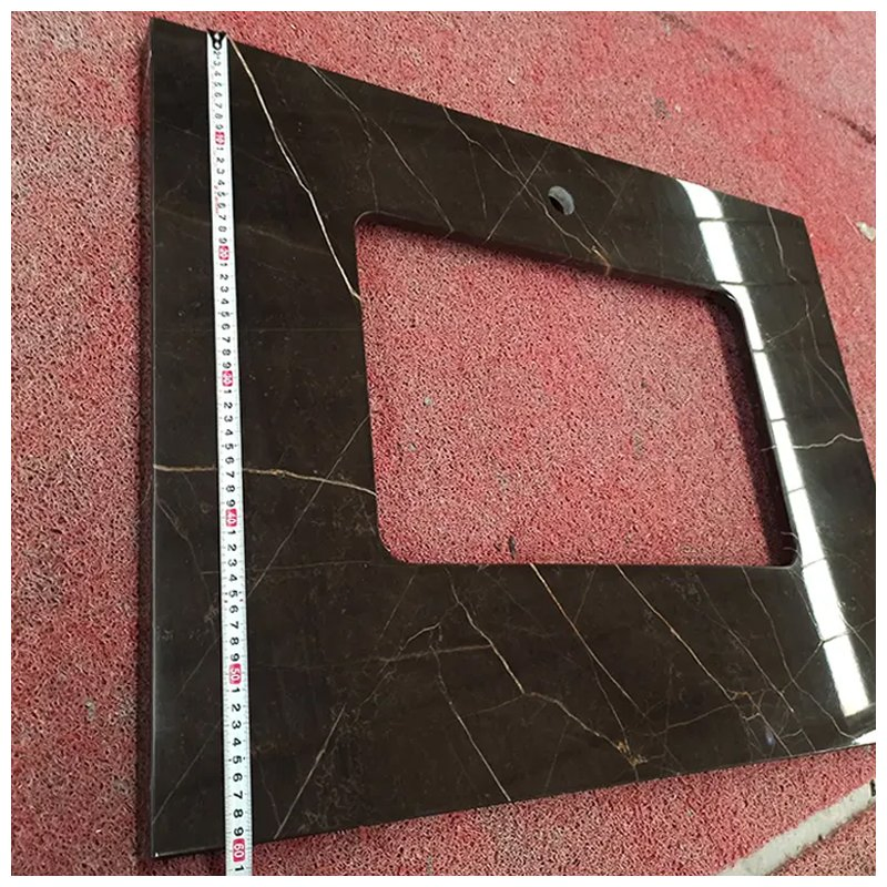 Saint Laurent Brown Marble Kitchen and Bathroom Countertops