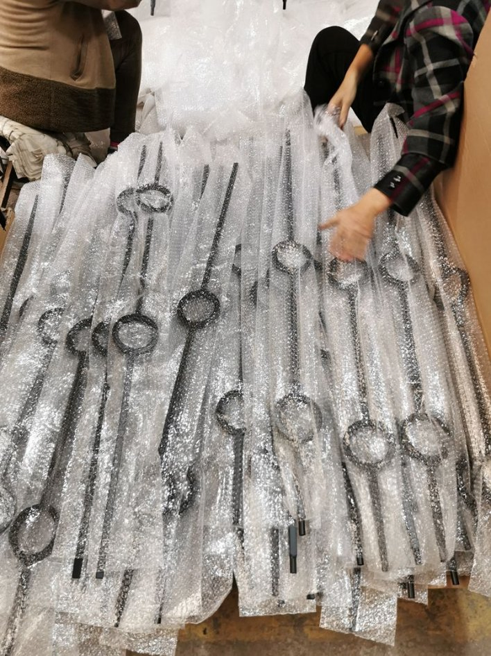 Best Price Circle Shape Squarewrought Iron Stair Railing for Indoor