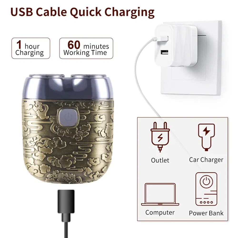 Powerful Electric Razor for Men Mini Shaver Portable Men's Electric Shaver