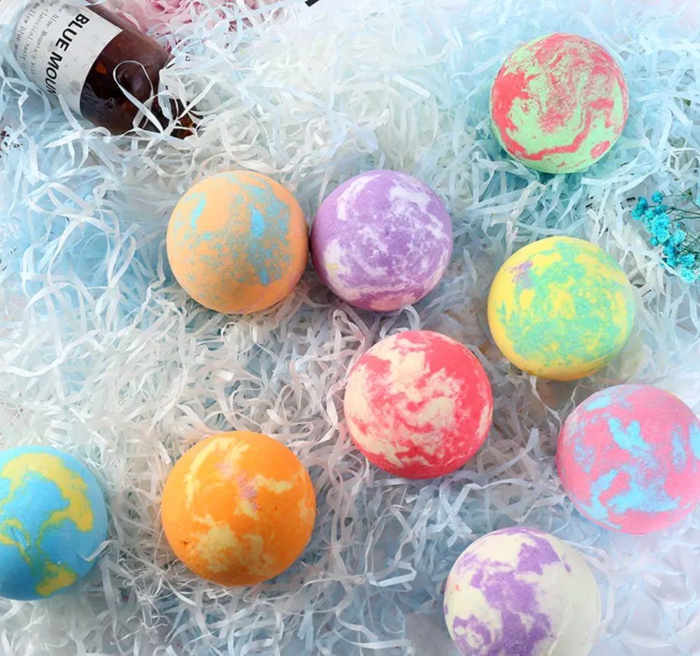 Online Wholesale and Retail Colorful Foot Pedicure Bath Bombs Custom Bath Bom Ball SPA Foot Bath Bombs Bath Balls in Gift Set for Pedicure