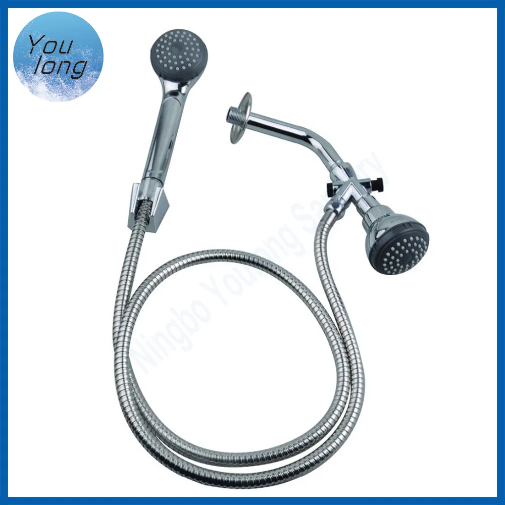 Мини-душ с трубкой ABS, хром