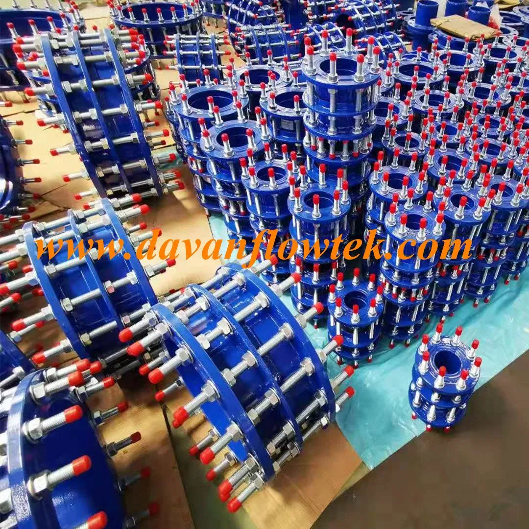 DN80 Pn16 Pipe Fitting Ductile Iron Ggg50 Carbon Steel Dismantling Joint Flanged Pipe Coupling Epoxy Coated Pipe Joint Water China Factory Dismantling Joint