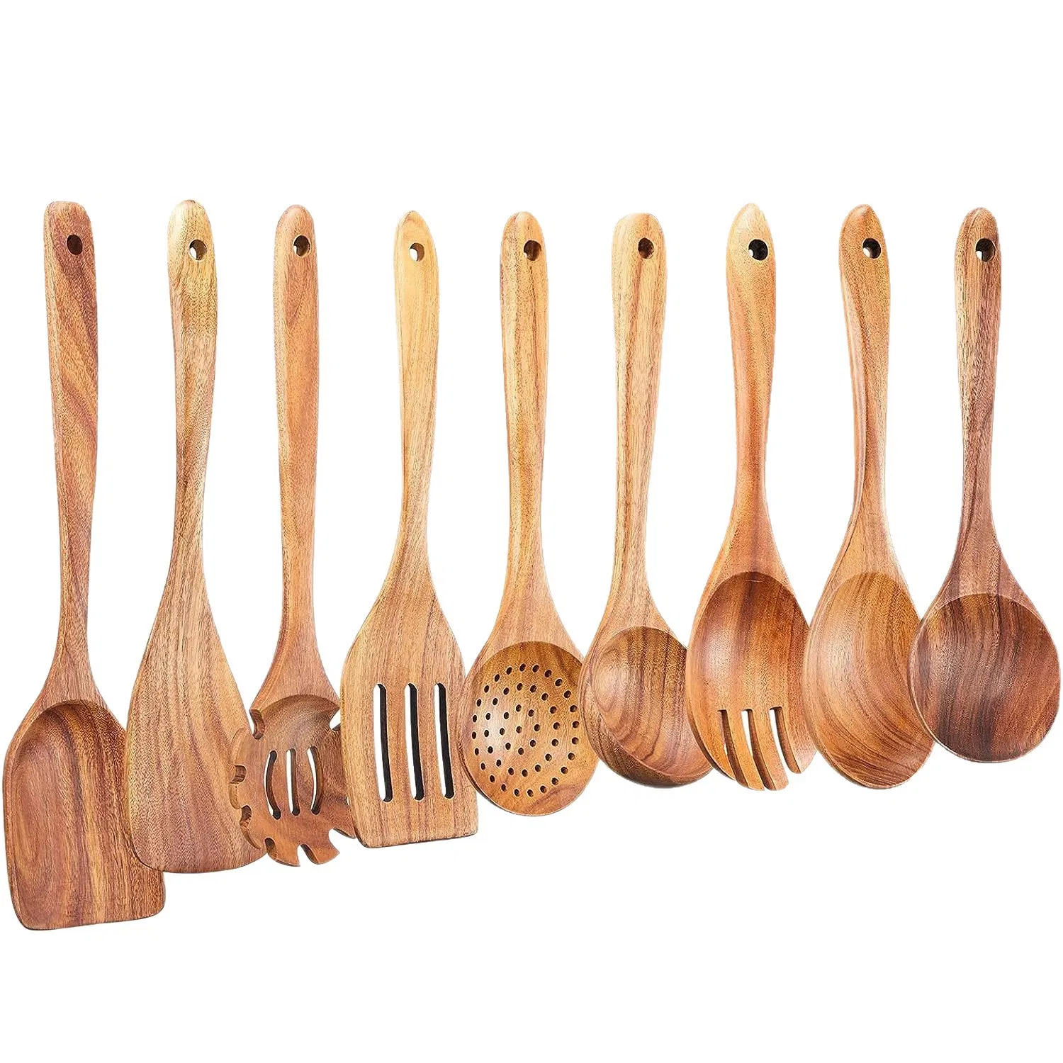 Customized Wooden Spoon/Solid Wood Soup Spoon Combination/Bamboo and Wood Rice Spoon