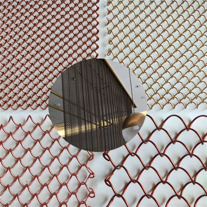 Beautiful Colorful Aluminum/Stainless Steel Architectural Decoration Wire Mesh Cabinet Decoration, Hotel Decoration