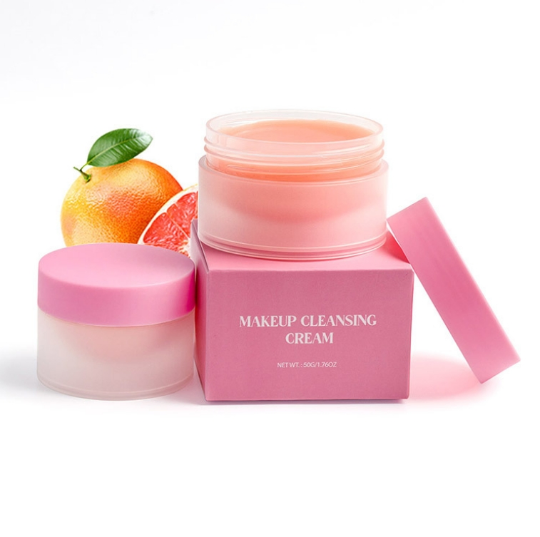 Orange-Flavored Herbal Vegan Mineral Cream Deep Makeup Remover Balm Private Label
