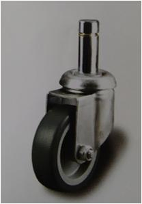 China Professional Manufacture 3inch Grip Stem Swivel Caster Wheels with Thermoplastic Rubber Wheel