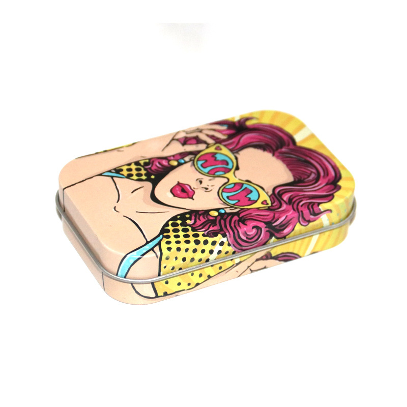 Tinplate Flip-Top Tobacco Box Hand-Rolled Smoking Box Portable Box Smoking Accessories