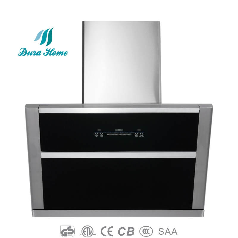 Contemporary Kitchen Hood - Golden Cooker Hood with Remote Control Options Range Hood Kitchen Chimney