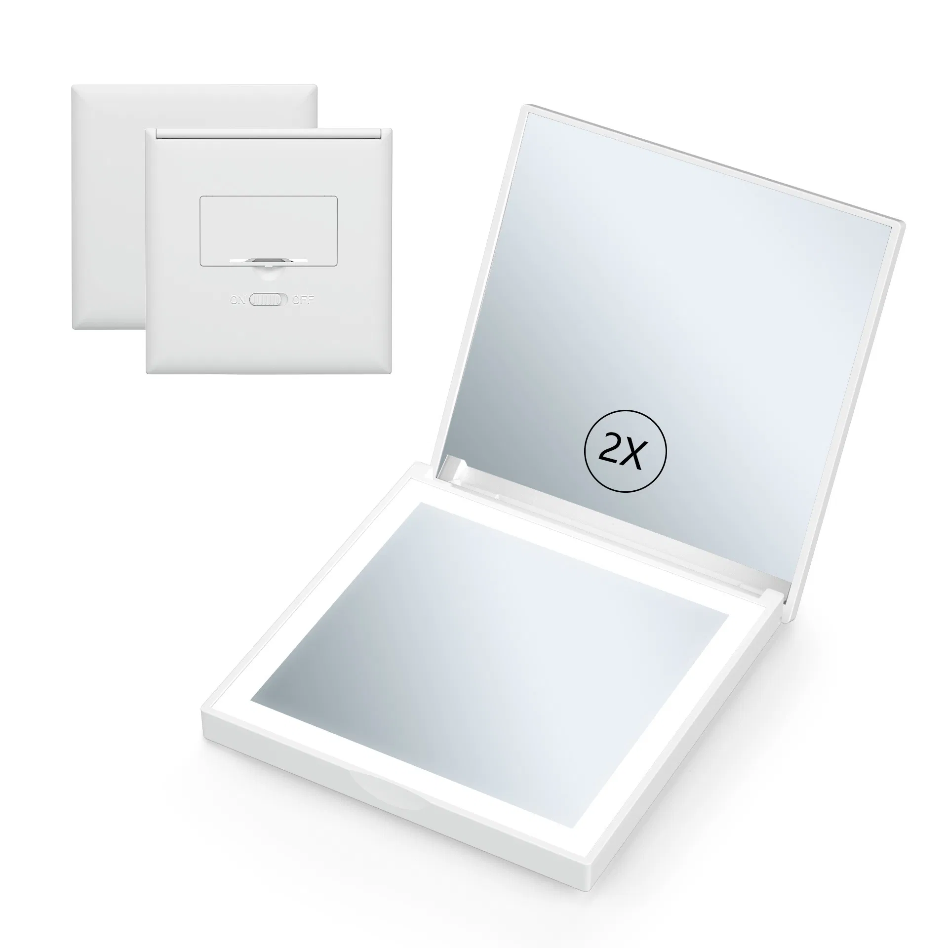 Double-Sided Folding Handheld Square Portable Pocket Mirror