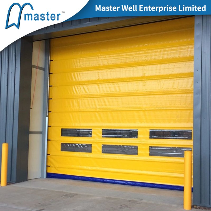 Heavy Duty Industrial High Speed Stacking Door with PVC Fabric Panels