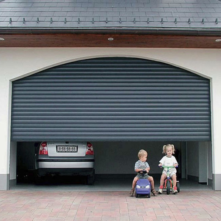 Modern Industrial Red Roller Shutter Warehouse Doors House Residential Automatic Aluminum Roll up Safety Garage Door