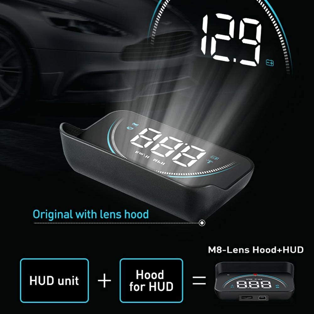 HUD дисплей автомобильный OBD2 со спидометром и диагностикой