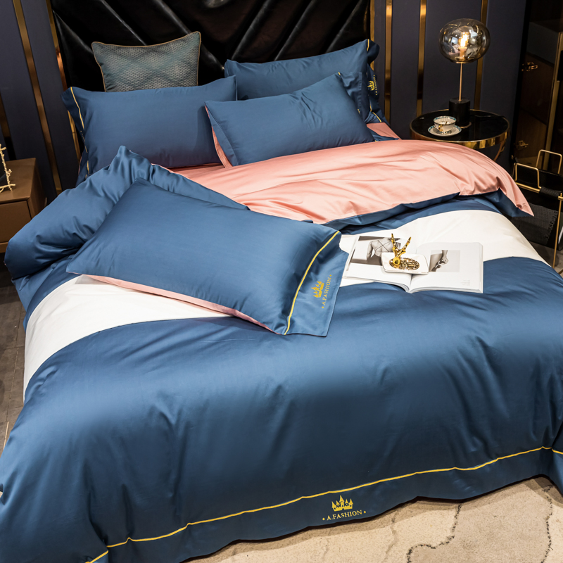 Satin Pillow Case OEM Bed Sheets Cotton Bedding Set